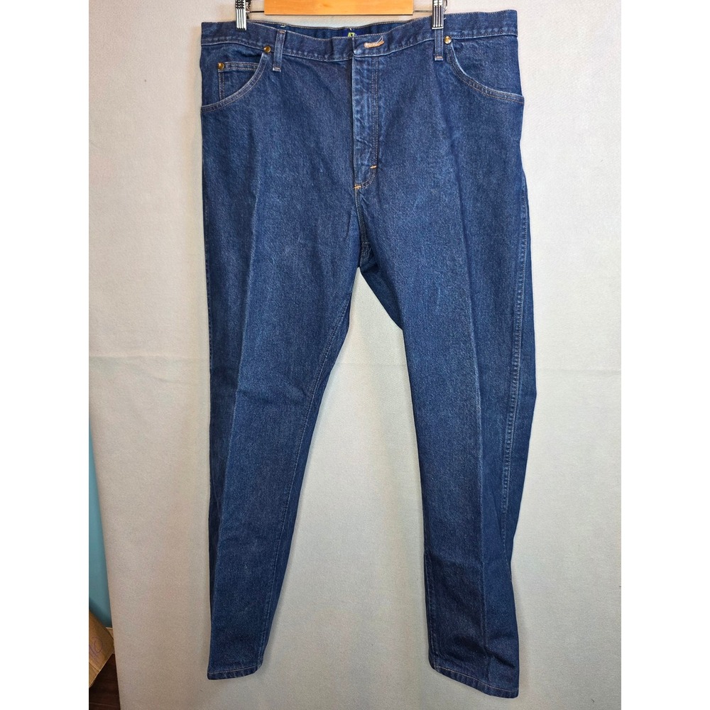Wrangler 47MWZ Cowboy Cut Jeans Mens 40x34 Blue Denim Regular Fit Western Work